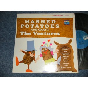 画像: THE VENTURES - MASHED POTATOES AND GRAVY (Matrix # A) BST-8016-1 H B) BST-8016-2 H) )  (Ex++/Ex+++ Looks:Ex++ EDSP, STOBC) / 1964 Version US AMERICA Later Press "BLUE with BLACK PRINT Label" STEREO Used LP 