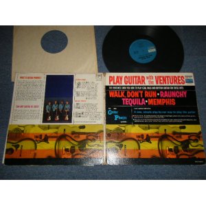 画像: THE VENTURES - PLAY GUITAR WITH THE VENTURES (Ex-/Ex++ EDSP) /  US AMERICA ORIGINAL 2nd Press "BLUE with BLACK PRINT Label" MONO Used LP 