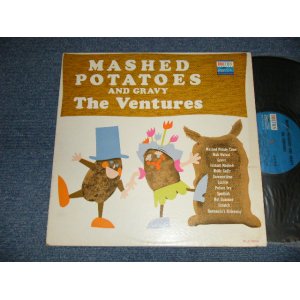 画像: THE VENTURES - MASHED POTATOES AND GRAVY (Ex+, VG++/Ex++ WTRDMG) / 1964 Version US AMERICA Later Press "BLUE with BLACK Print Label" MONO Used LP 