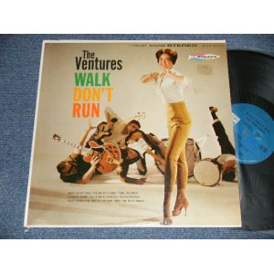 画像: THE VENTURES - WALK DON'T RUN (Ex+/Ex++ Seal Removed) / 1964? Version US AMERICA 4th Press "BLUE with BLACK Print Label" STEREO Used LP 