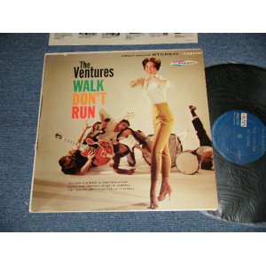 画像: THE VENTURES - WALK DON'T RUN (Ex/Ex+ Looks:Ex-) / 1962? US AMERICA 3rd Press "DARK BLUE with SILVER Print Label" STEREO Used LP 