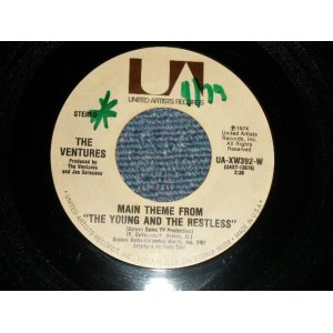 画像: THE VENTURES - A) MAIN THEME FROM ”THE YOUNG AND THE RESTLESS  B) ELISE (Ex+++/Ex+++ WOL) / 1974 US AMERICA ORIGINAL "STOCK COPY" Used 7" SINGLE 