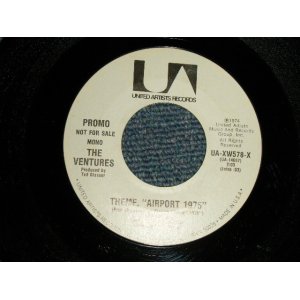 画像: THE VENTURES - THEME "AIRPORT 1975  A) MONO  B) STEREO  (Ex++/Ex++) / 1974 US AMERICA ORIGINAL "PROMO ONLY SAME FLIP WHITE & YELLOW Color Version" Used 7" SINGLE 