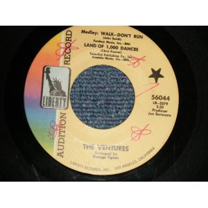 画像: THE VENTURES - A)Medley:WALK-DON'T RUN-LAND OF 1000DANCES   B)TOO YOUNG TO KNOW MY MIND (Ex++/Ex+++ WOL) / 1968 US AMERICA ORIGINAL "AUDITION RECORD PROMO" Used 7"SINGLE