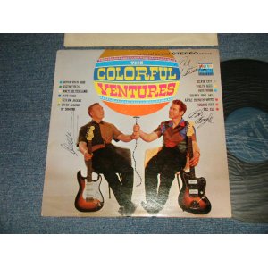 画像: THE VENTURES - THE COLORFUL VENTURES (DON & BOB's AUTOGRAPHED SIGNED ドンとボブの直筆サイン入りジャケ）(Matrix #A)BST 8008 1 SIDE-1 CTH 2 B)BST 8008-  SIDE-2 CTH 4) "TERRE HAUTE Press in INDIANA" (Ex++/Ex++ Looks:Ex+)/ 1961 US AMERICA ORIGINAL 1st Press "TURQUOISE GREENJ Label" STEREO Used LP 