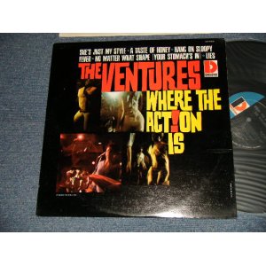 画像: THE VENTURES -  WHERE THE ACTION IS (Ex++/, VG+++/Ex+++ WEAR) / Late 1966-7 Version? US AMERICA 3rd Press "'D' MARK Label" MONO Used LP 