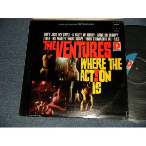 画像: THE VENTURES -  WHERE THE ACTION IS (Ex++/Ex+++ Looks:Ex+++) / Late 1966-7 Version? US AMERICA 3rd Press "'D' MARK Label" STEREO Used LP 