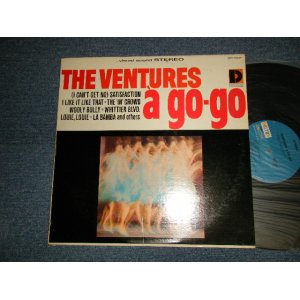 画像: THE VENTURES - A GO-GO (Ex+/Ex++ Looks:Ex+) / 1965 Version US AMERICA 2nd Press "BLUE with BLACK Print Label" STEREO Used LP 