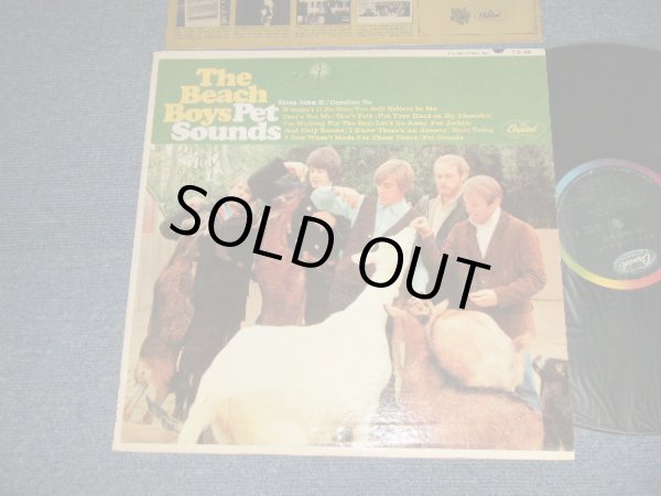 画像1: THE BEACH BOYS - PET SOUNDS (Matrix #A)T-1-2458-G-18 IAM  B)DT-2-2458-F19 #2  IAM ) "SCRANTON Press in PA/PENSSYLVANIA"(Ex+/Ex WOFC) / 1966 US AMERICA ORIGINAL 1st Press "BLACK with RAINBOW Label" "MONO" Used LP