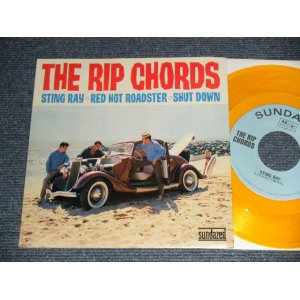 画像: THE RIP CHORDS - A)Sting Ray   B1)Red Hot Roadster  B2)Shut Down (NEW) / 2006 US AMERICA "YELLOW WAX/Vinyl" "BRAND NEW" 7" EP 