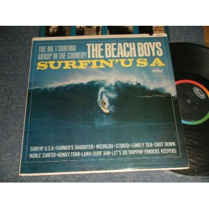 画像: The BEACH BOYS - SURFIN' USA (Matrix #A)T1-1890-D2 #3  IAM(in TRIANGLE)  B)T2-1890-T2  IAM(in TRIANGLE)) "SCRANTON Press in PENSYLVANIA" (Ex++/Ex+++ EDSP) / 1963 US AMERICA ORIGINAL 1st Press "BLACK with Rainbow Label" MONO Used LP