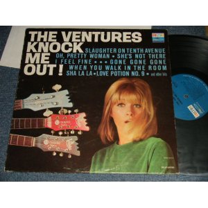 画像: THE VENTURES - KNOCK ME OUT (NO "TOMORROW'S LOVE" Version ) (Ex+/Ex) / 1965 US AMERICA 2nd Press "BLUE with BLACK Print Label" MONO Used LP 