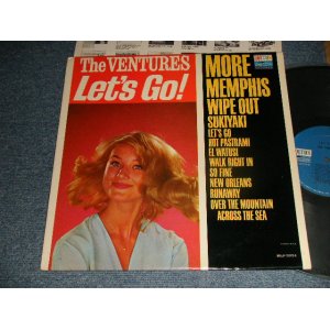 画像: THE VENTURES - LET'S GO (Ex+++/MINT-) /1965 Version US AMERICA RE-PRESS 2nd Press "BLUE with BLACK Print Label"  MOMO Used LP