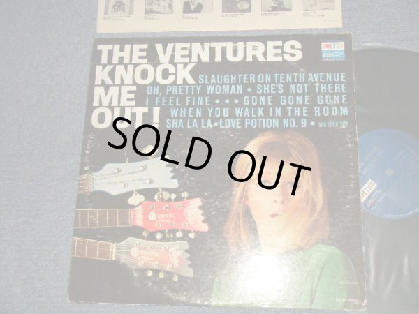 画像1: THE VENTURES - KNOCK ME OUT (With "TOMORROW'S LOVE" Version )(Matrix # A)BLP 8033-2 SIDE-1  B)BLP 2033-2 SIDE-2)(Ex/Ex+++ Looks:Ex+ EDSP) /1965 US AMERICA ORIGINAL 1st Press "BLUE with SILVER Print Label" MONO Used LP 