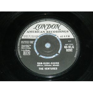 画像: THE VENTURES - RAM-BUNK-SHUSH ( Ex+/Ex++ ) / 1961 UK ORIGINAL 7" Single