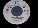 画像: THE BEACH BOYS - YOU NEED A MESS OF HELP TO STAND ALONE / 1972 US ORIGINAL WHITE LABEL PROMO 7" SINGLE 