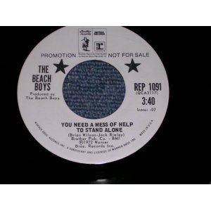 画像: THE BEACH BOYS - YOU NEED A MESS OF HELP TO STAND ALONE / 1972 US ORIGINAL WHITE LABEL PROMO 7" SINGLE 