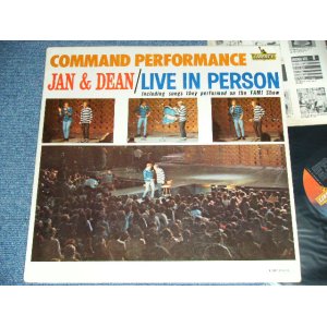 画像: JAN & DEAN - COMMAND PERFORMANCE : LIVE IN PERSON  ( Ex+/Ex++ )  / 1965 US ORIGINAL MONO   LP 