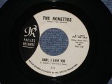 画像: THE RONETTES - BABY, I LOVE YOU ( WHITE  LABEL PROMO : Ex+++/Ex+ ) / 1963 US ORIGINAL 7" SINGLE 