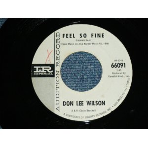 画像: DON LEE WILSON -  FEEL SO FINE  ( Ex+++/Ex++)/ 1965 US ORIGINAL White  Label Promo 7"SINGLE