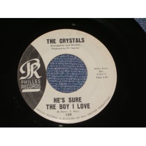 画像: THE CRYSTALS - HE 'S SURE THE BOY I LOVE ( Matrix # TCY-9フ : ANNETTE & PHIL Credit : BLUE  LABEL  Ex/Ex  ) / 1962 US ORIGINAL 7" SINGLE 