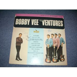 画像: THE VENTURES & BOBBY VEE - BOBBY VEE MEETS THE VENTURES( With BOBBY & NOKIE & MEL'S AUTOGRAPHED SIGNED ) / 1963 US ORIGINAL Stereo LP 