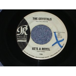 画像: THE CRYSTALS - HE'S A REBEL  ( BLUE LABEL Matrix TCY-7 & 8  VG+++/VG+++ ) / 1962 US ORIGINAL 7" SINGLE 