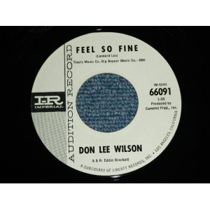 画像: DON LEE WILSON -  FEEL SO FINE  (MINT-/MINT-)/ 1965 US ORIGINAL White  Label Promo 7"SINGLE