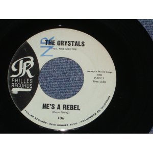 画像: THE CRYSTALS - HE'S A REBEL  ( BLUE LABEL Matrix TCY-7 & 8  Ex+++/Ex+++ + 'NR' STAMP ) / 1962 US ORIGINAL 7" SINGLE 