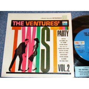 画像: THE VENTURES - TWIST PARTY VOL.2 ( Ex+/Ex++ : With STRIPE ) / 1962 US ORIGINAL 7"EP + PICTURE SLEEVE 