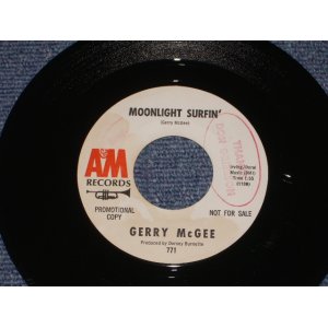 画像: GERRY McGEE ( Of THE VENTURES' LEAD GUITARIST ) - MOONLIGHT SURFAIN' ( Ex++/Ex++ )　/ 1965 US ORIGINAL White Label PROMO 7"45's Single