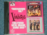 画像: THE VENTURES -  UNDERGROUND FIRE + HOLLYWOOD METAL DINAMIC ( 2 in 1 )/ 1996 UK& EU  Used  CD 