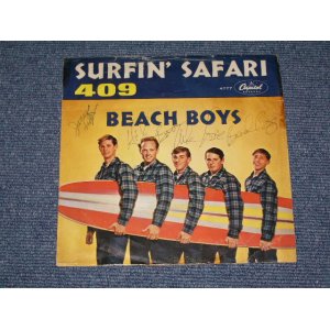 画像: THE BEACH BOYS -  SURFIN' SAFARI  ( With AUTOGRAPHED SINGED )/ 1962 US  Original 7"Single  With PICTURE SLEEVE 