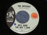 画像: THE CRYSTALS - HE 'S SURE THE BOY I LOVE ( Matrix # TCY-9 : PHIL&ANNETTE Credit : BLUE LABEL Ex++/Ex++ ) / 1962 US ORIGINAL 7" SINGLE 