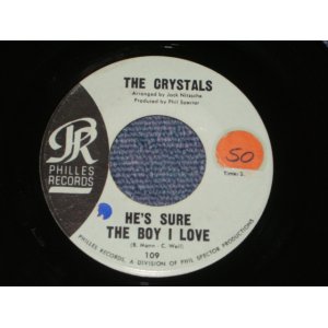 画像: THE CRYSTALS - HE 'S SURE THE BOY I LOVE ( Matrix # TCY-9 : PHIL&ANNETTE Credit : BLUE LABEL Ex++/Ex++ ) / 1962 US ORIGINAL 7" SINGLE 