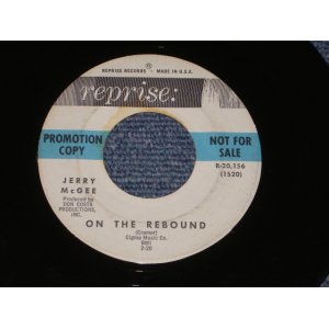 画像: JERRY McGEE ( Of THE VENTURES' LEAD GUITARIST ) -ON THE REBOUND  ( VG+++/VG+++ )　/ 1963 US ORIGINAL White Label Promo  7"45's Single With COMPANY SLEEVE 