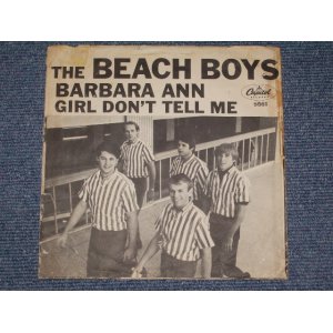 画像: THE BEACH BOYS - BARBARA ANN ( NON-GLOSSY PICTURE SLEEVE : MATRIX  F6/F5 : VG++/Ex++ ) / 1965 US ORIGINAL 7" SINGLE With PICTURE SLEEVE  