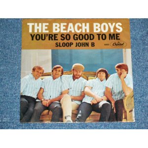 画像: THE BEACH BOYS - SLOOP JOHN B.   ( MATRIX T4 / T2#3 : STRAIGHT CUT PS ) / 1966 US ORIGINAL 7" SINGLE With PICTURE SLEEVE 