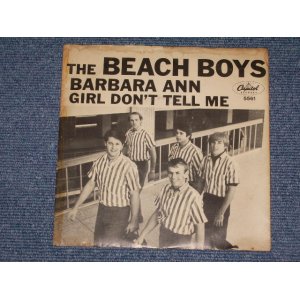 画像: THE BEACH BOYS - BARBARA ANN (  GLOSSY PICTURE SLEEVE : MATRIX  G4/F1#2 : VG++/VG+++ ) / 1965 US ORIGINAL 7" SINGLE With PICTURE SLEEVE  