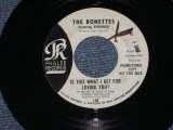 画像: THE RONETTES - IS THIS WHAT I GET FOR LOVING YOU  ( WHITE Label PROMO : Ex+++)) / 1965 US ORIGINAL WHITE Label Promo  7" SINGLE  