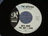 画像: THE CRYSTALS - HE 'S SURE THE BOY I LOVE ( Matrix # TCY-9フ : ANNETTE & PHIL Credit : BLUE  LABEL  Ex+++/Ex+++ : "NR" STAMP ) / 1962 US ORIGINAL 7" SINGLE 