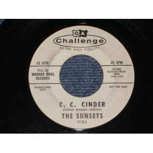 画像: THE SUNSETS - C.C.CINDER ( Ex+/Ex+  ) / 1963 US ORIGINAL White Label Promo 7" Single 