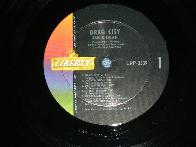 画像: JAN & DEAN - DRAG CITY ( Ex++,Ex+/MINT- )  / 1963 US ORIGINAL MONO LP 