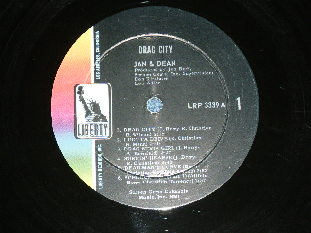 画像: JAN & DEAN - DRAG CITY ( Ex++,Ex+/Ex++ )  / 1963 US ORIGINAL Late '60'S Label  MONO LP 