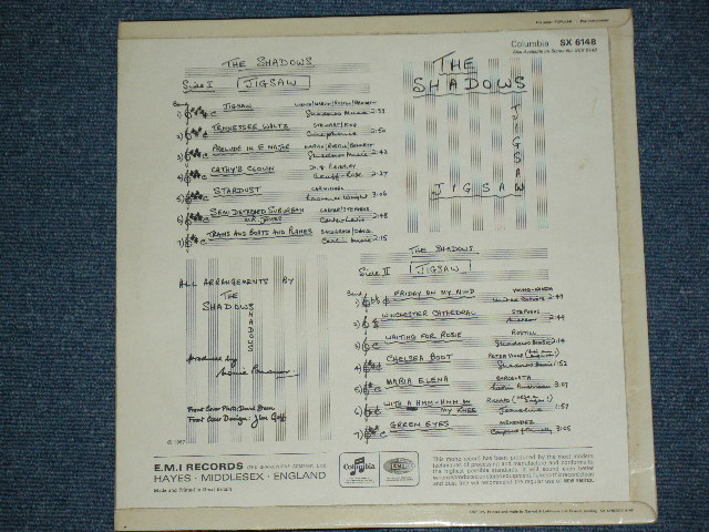 画像: THE SHADOWS - JIGSAW   ( Ex+,Ex++/Ex+++  ) / 1967 UK ORIGINAL "BLUE Columbia " Label MONO LP 