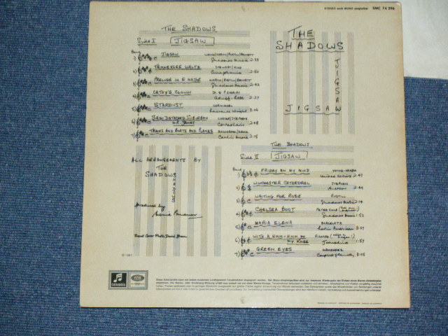 画像: THE SHADOWS - JIGSAW   ( Ex++/MINT-  ) / 1967 WEST-GERMANY ORIGINAL STEREO Used LP 