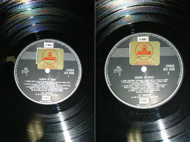 画像: THE SHADOWS - SHADES OF ROCK ( Ex+++/MINT-  ) / 1970 UK ORIGINAL for EXPORT "ODEON" STICKER ON FRONT & BACK & LABEL  Used  LP 