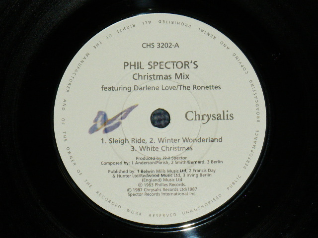 画像: THE RONETTES & DARLENE LOVE - PHIL SPECTOR'S CHRISTMAS MIX  / 1987 US ORIGINAL 7" SINGLE 