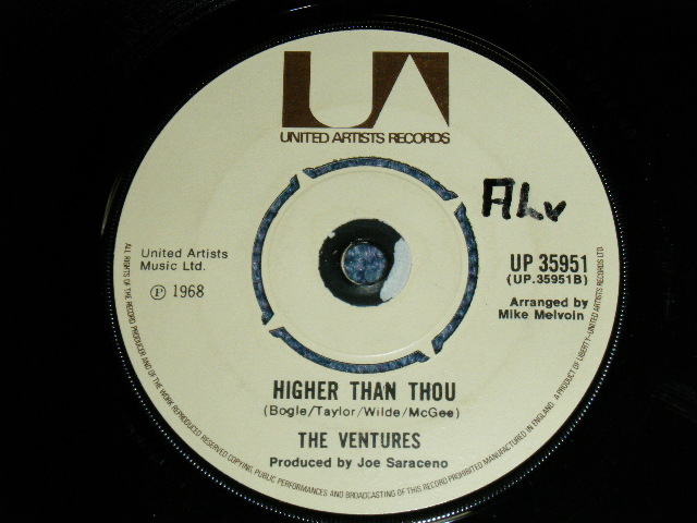 画像: THE VENTURES - HAWAII FIVE-O( Ex+++/Ex+++ ) / 1975?  UK REISSUE 7" SINGLE 