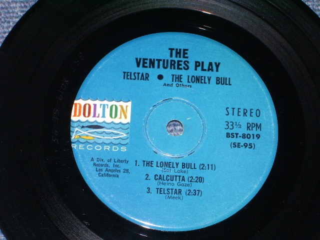 画像: THE VENTURES - PLAY TELSTAR  / 1962 US ORIGINAL 7"EP + PICTURE SLEEVE 